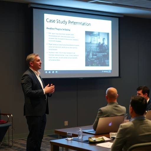 Andrea Fontana, Manager di Progetto, che presenta un caso di studio sulla sua esperienza con La Bussola del Leader