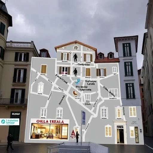 Mappa di Roma che mostra la posizione degli uffici de La Bussola del Leader in Via del Corso, 307